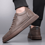 The Dalton Leather Sneaker - Khaki - 6