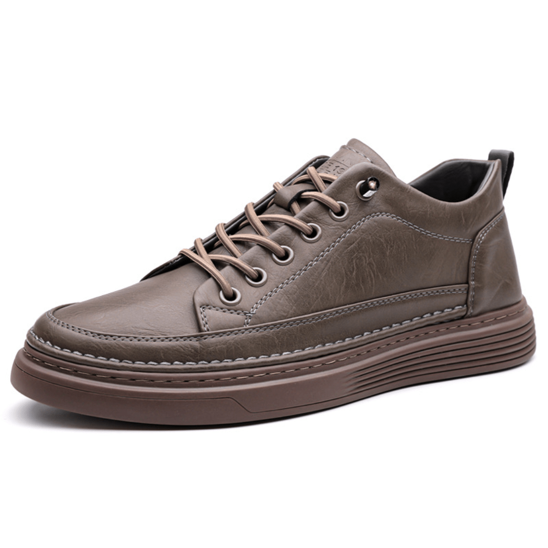 The Dalton Leather Sneaker - Khaki - 6