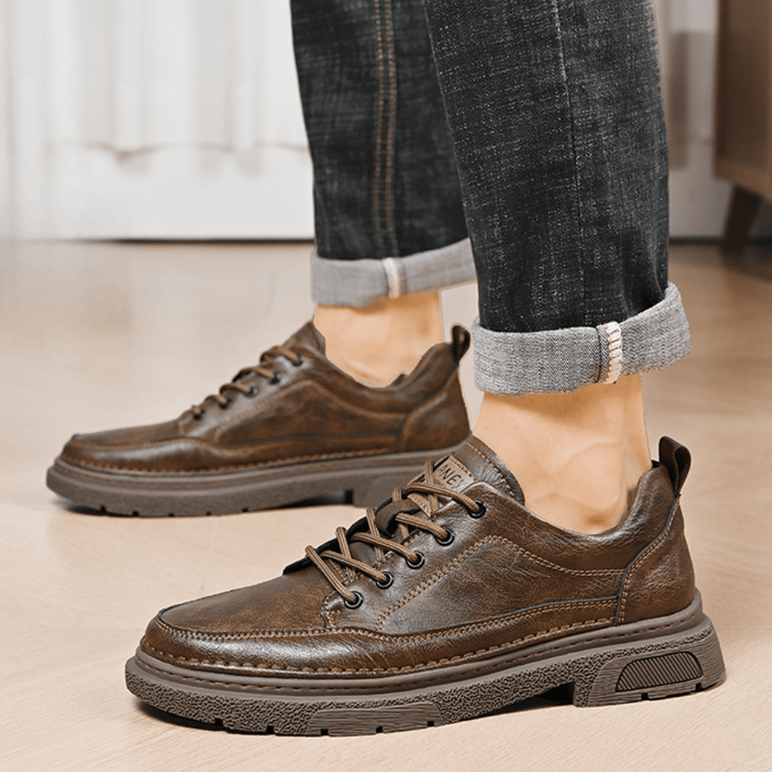 The Dawson Leather Low - Brown - 5.5