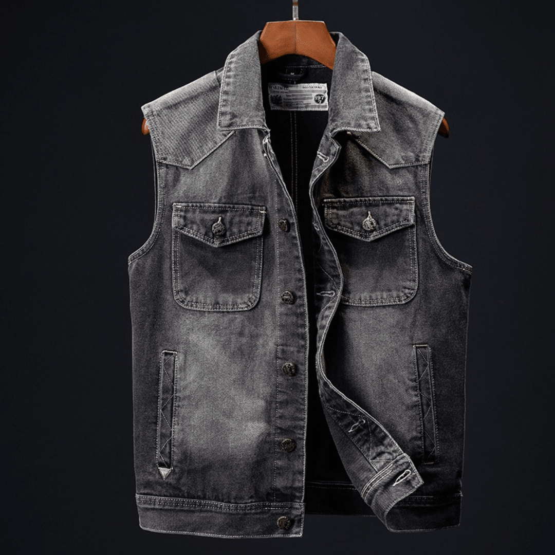 The Decker Denim Vest - XS - 