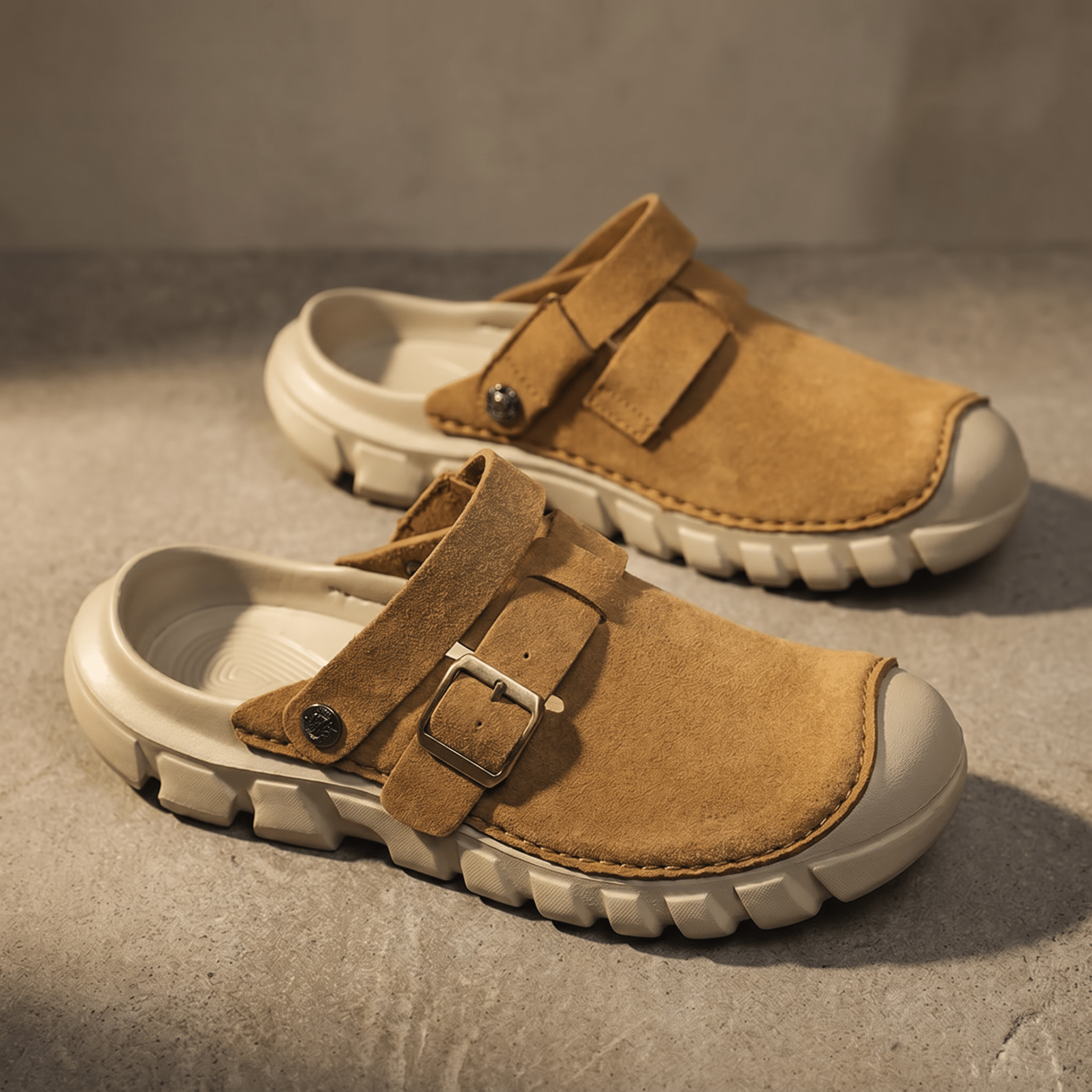 The Denver Suede Clog - Camel - 5.5