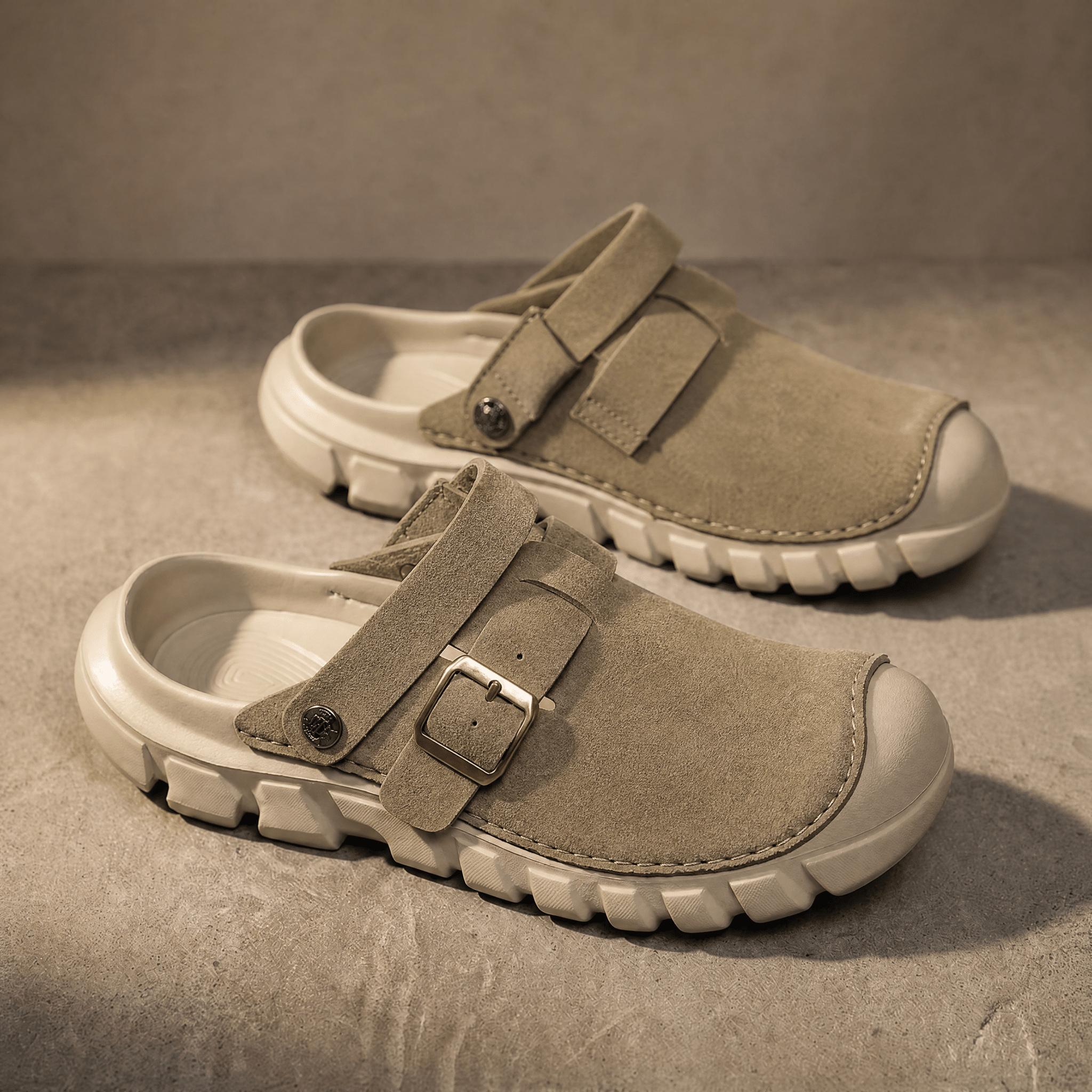 The Denver Suede Clog - Sage - 5.5