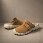 The Denver Suede Clog - Camel - 5.5