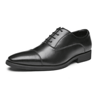 The Ellerton Cap - Toe Oxford - Black - 5.5