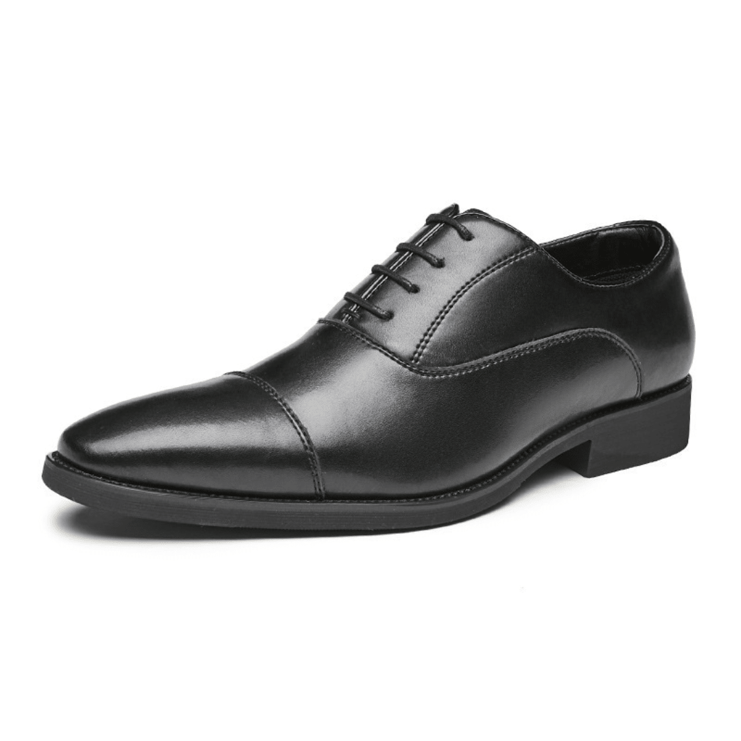 The Ellerton Cap - Toe Oxford - Black - 5.5