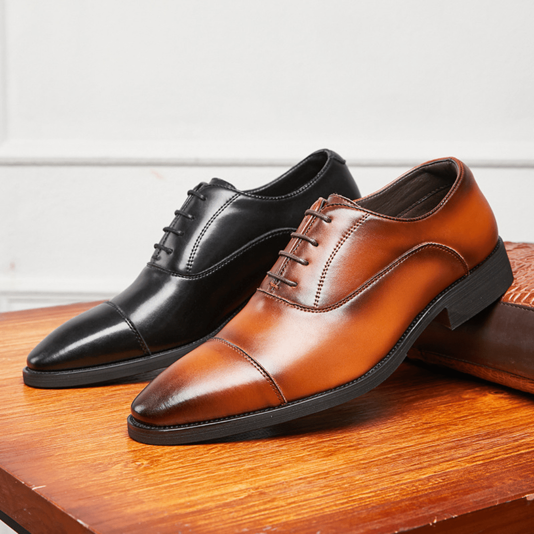 The Ellerton Cap - Toe Oxford - Black - 5.5