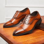 The Ellerton Cap - Toe Oxford - Brown - 5.5