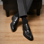 The Ellerton Cap - Toe Oxford - Black - 5.5