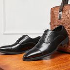 The Ellerton Cap - Toe Oxford - Black - 5.5