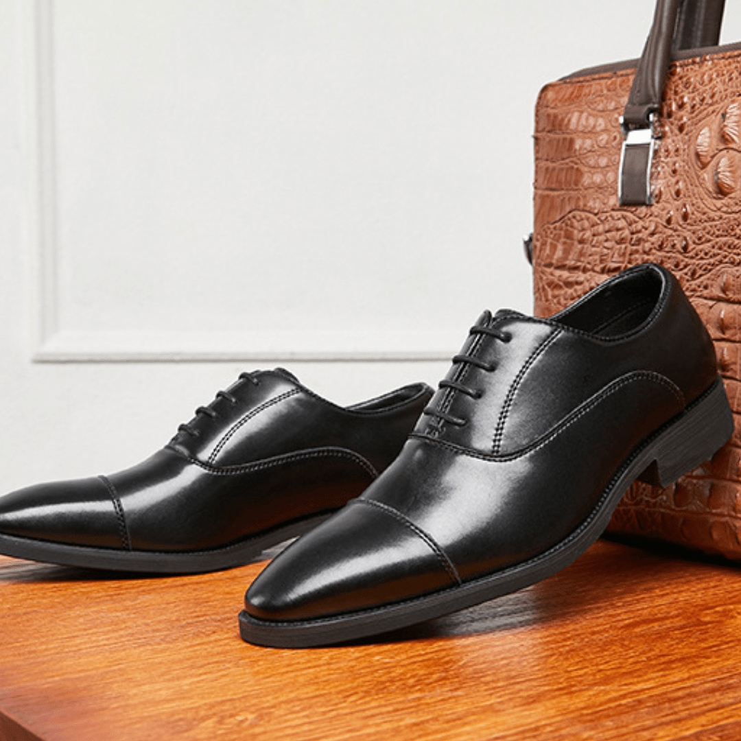 The Ellerton Cap - Toe Oxford - Black - 5.5
