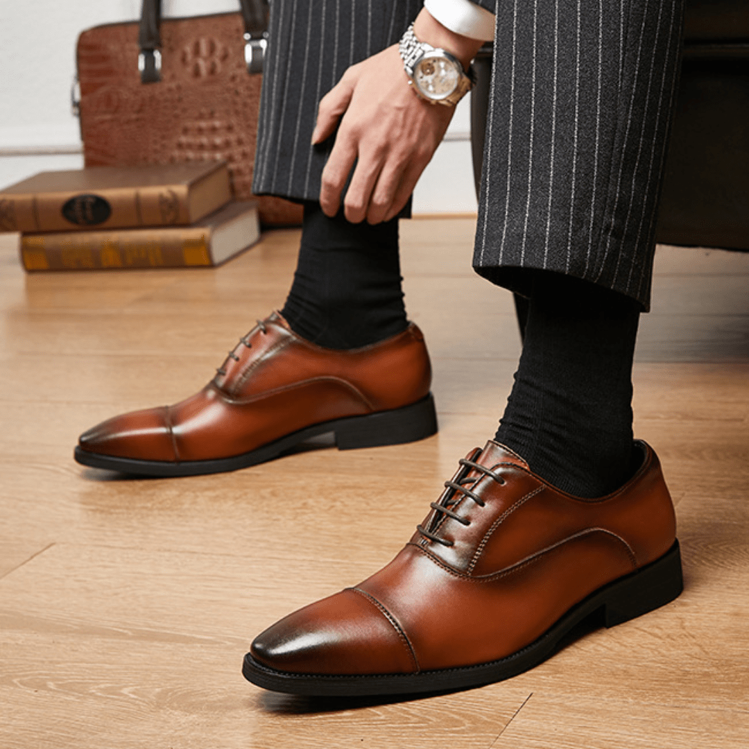 The Ellerton Cap - Toe Oxford - Brown - 5.5