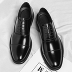 The Ellerton Leather Oxford - Black - 7.5