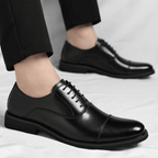 The Ellerton Leather Oxford - Black - 7.5