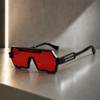 The Ferretti Geometric Frames - Obsidian Red - 