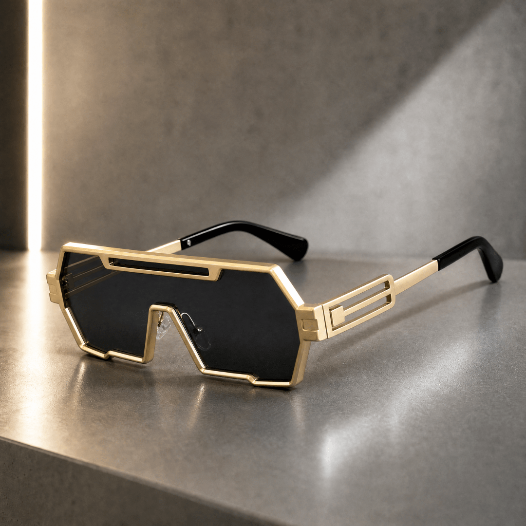 The Ferretti Geometric Frames - Gunner Gold - 