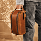 The Fieldstone Leather Dopp - Cognac - 