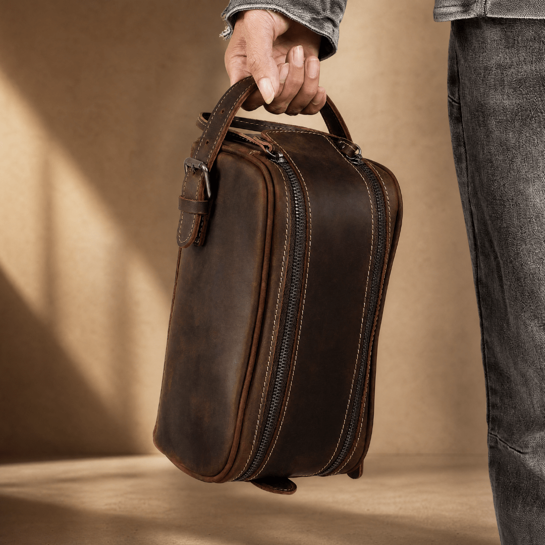 The Fieldstone Leather Dopp - Espresso - 