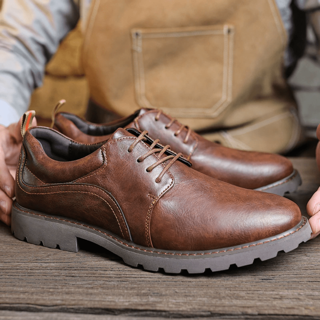The Garrison Leather Derby - Brown - 5.5