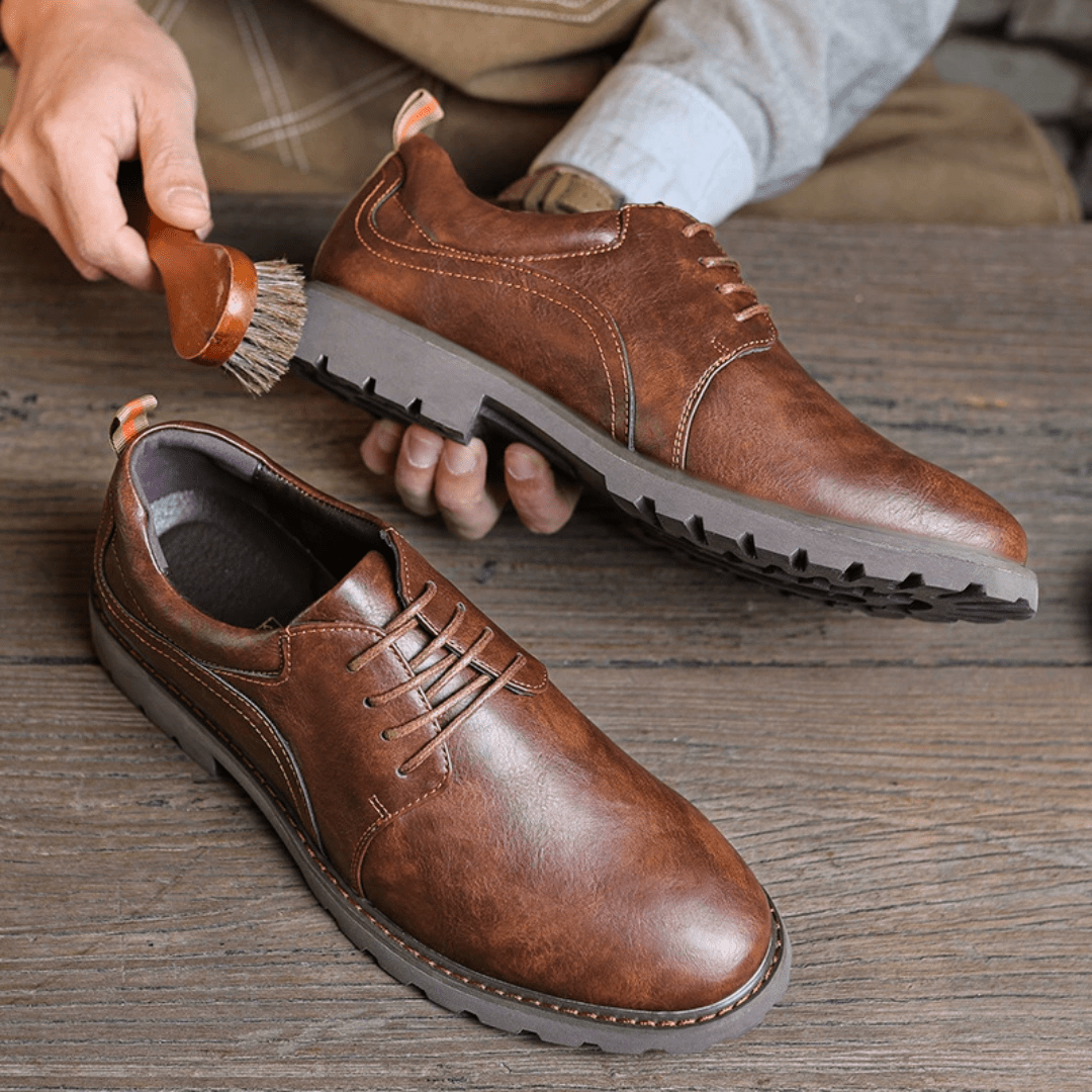 The Garrison Leather Derby - Brown - 5.5