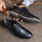 The Garrison Leather Derby - Black - 5.5