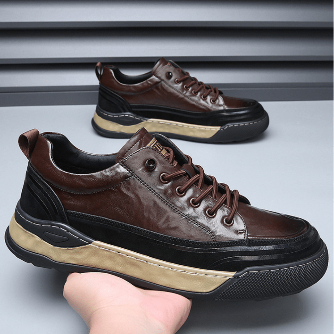 The Garrison Leather Sneaker - Greyson Vale