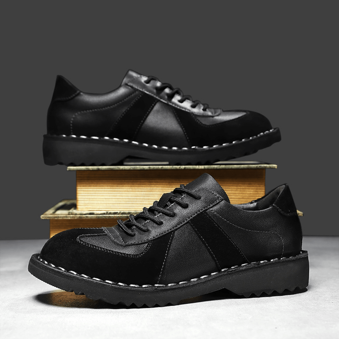 The Grafton Casual Leather Shoes - Black - 5.5