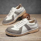 The Grafton Casual Leather Shoes - Cream - 5.5