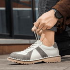 The Grafton Casual Leather Shoes - Cream - 5.5