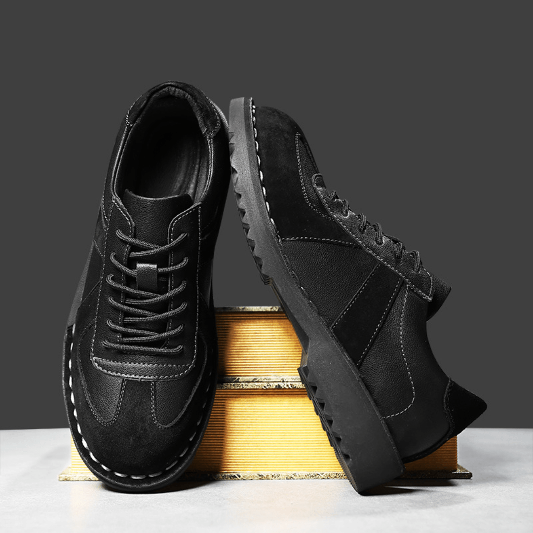 The Grafton Casual Leather Shoes - Black - 5.5