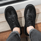 The Grafton Casual Leather Shoes - Black - 5.5