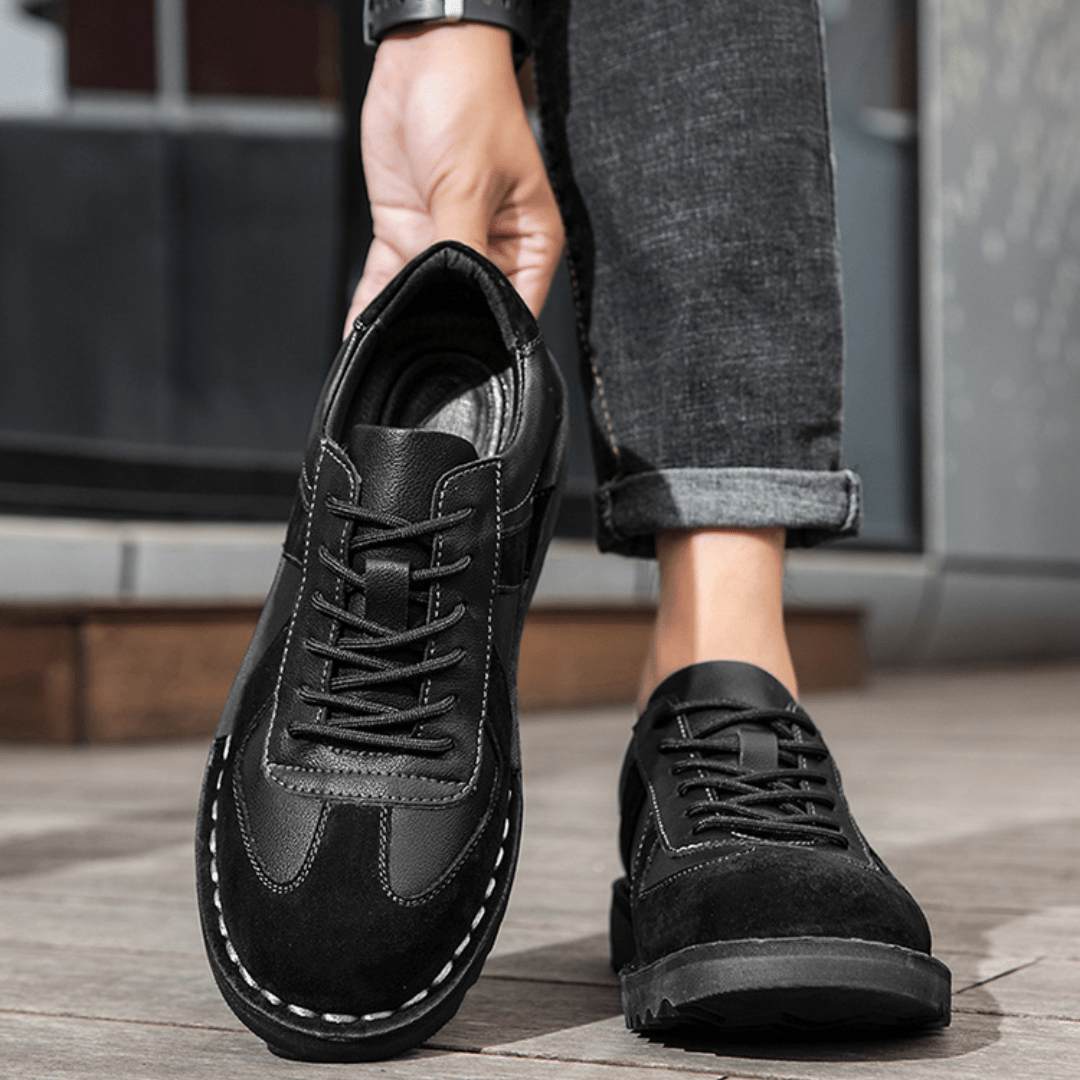 The Grafton Casual Leather Shoes - Black - 5.5