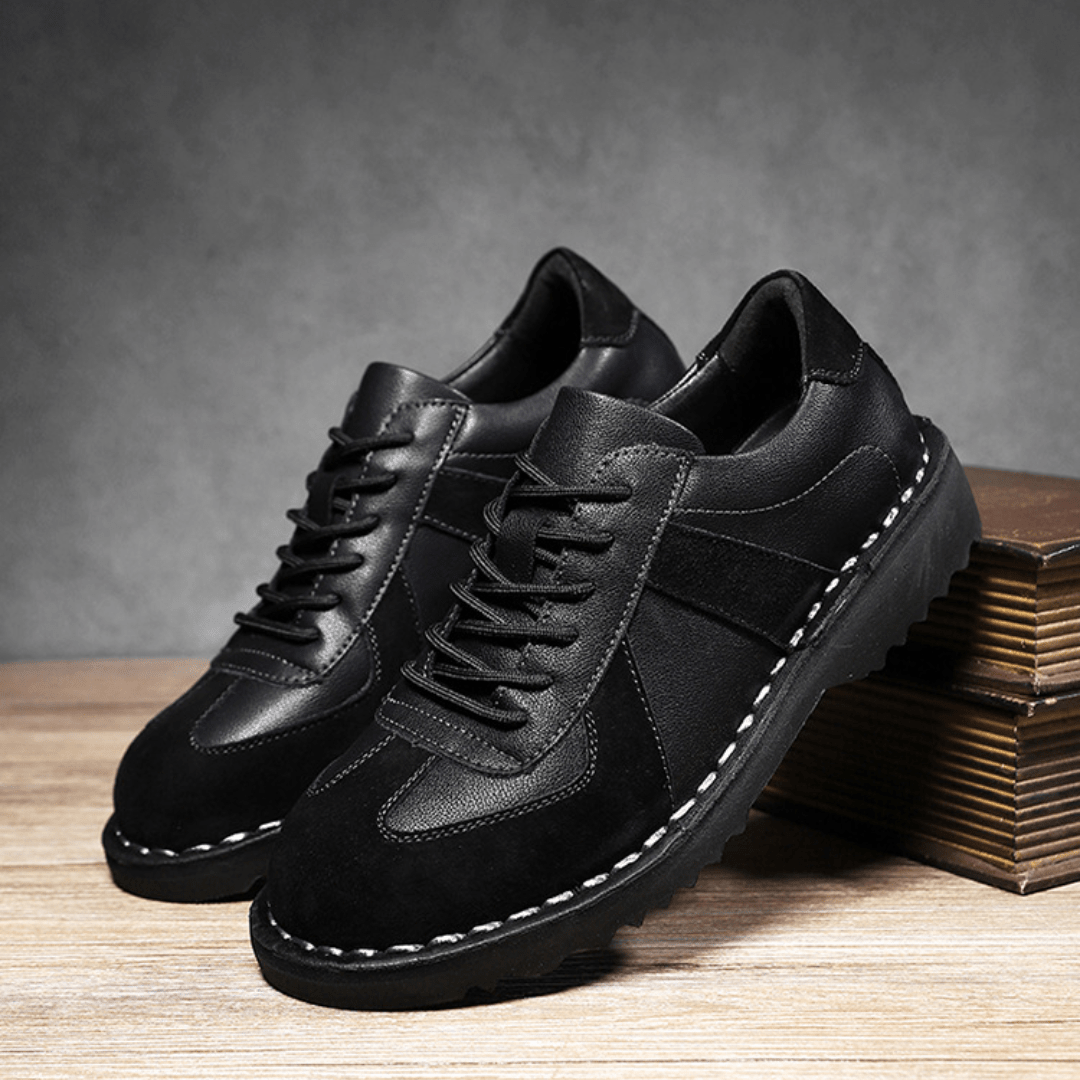 The Grafton Casual Leather Shoes - Black - 5.5