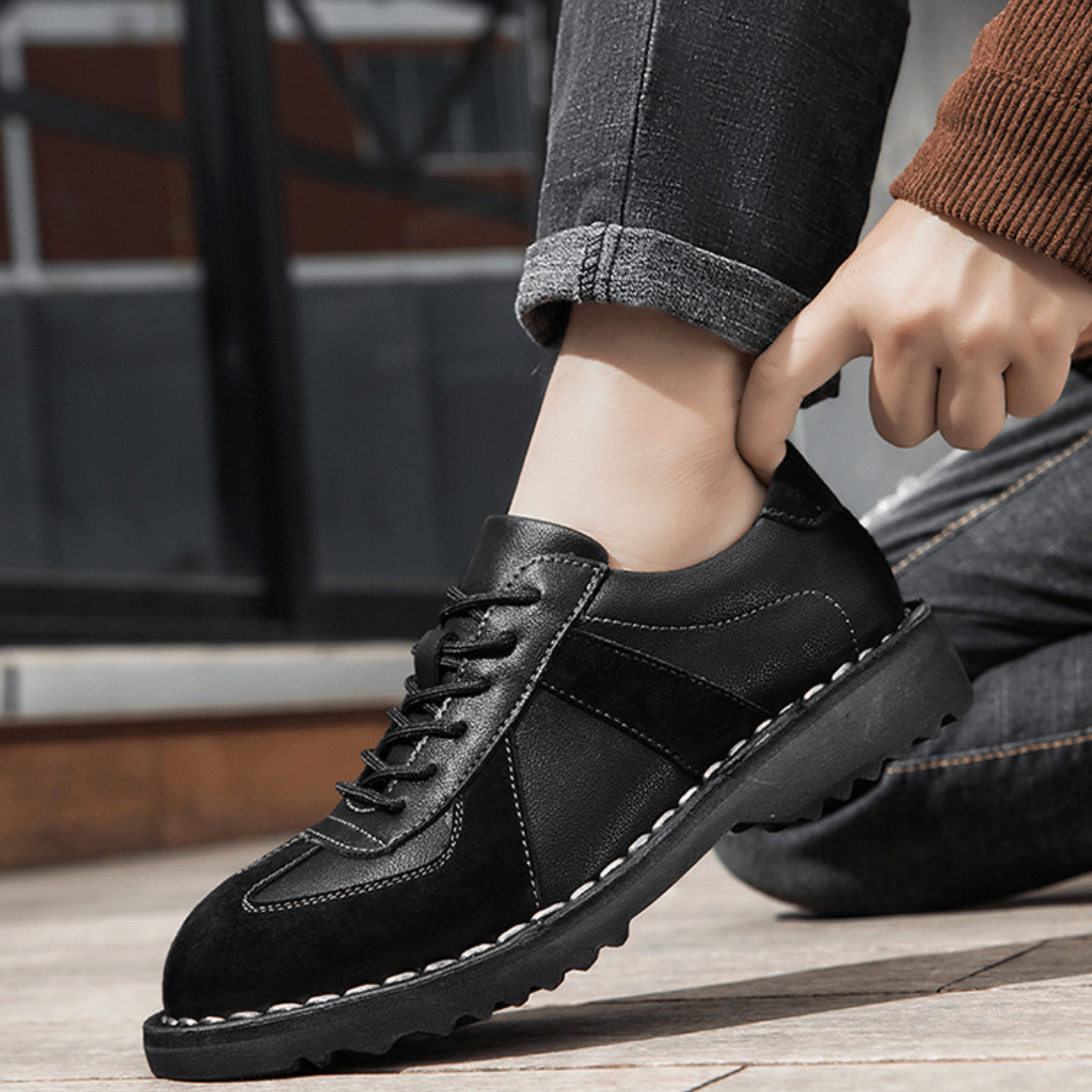 The Grafton Casual Leather Shoes - Black - 5.5