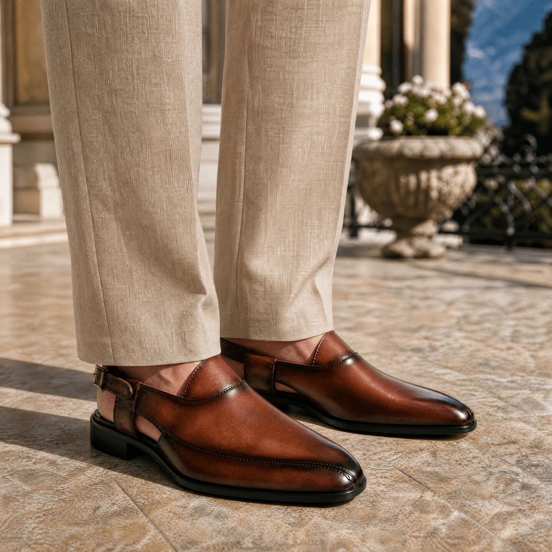 The Halston Open - Back Loafers - Brown - 5.5