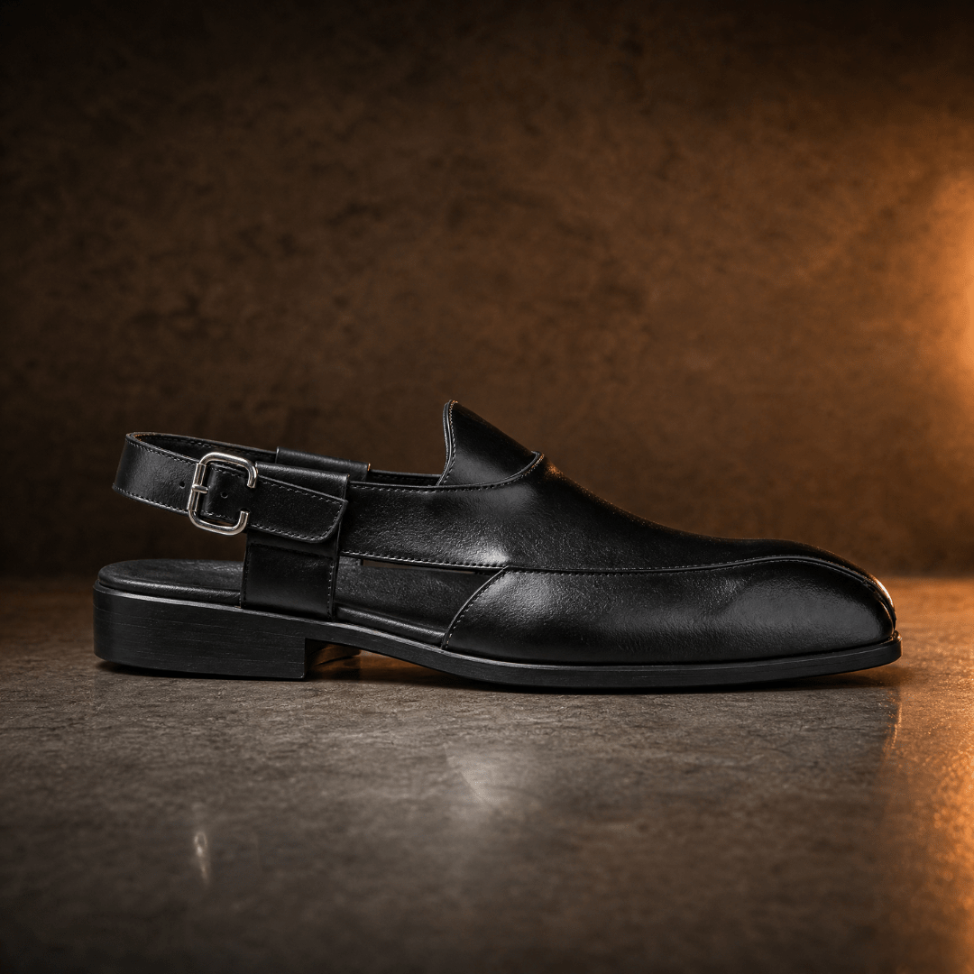 The Halston Open - Back Loafers - Black - 5.5