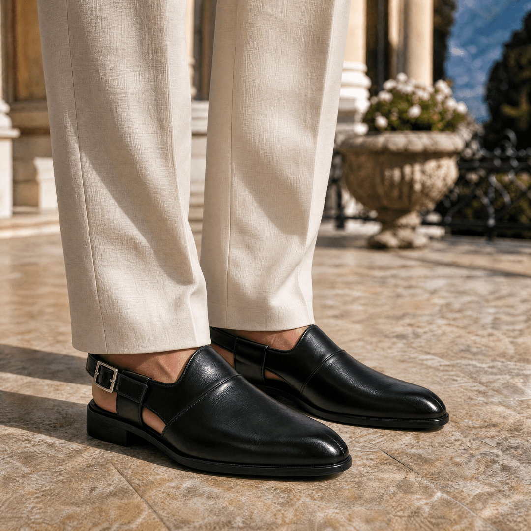 The Halston Open - Back Loafers - Black - 5.5