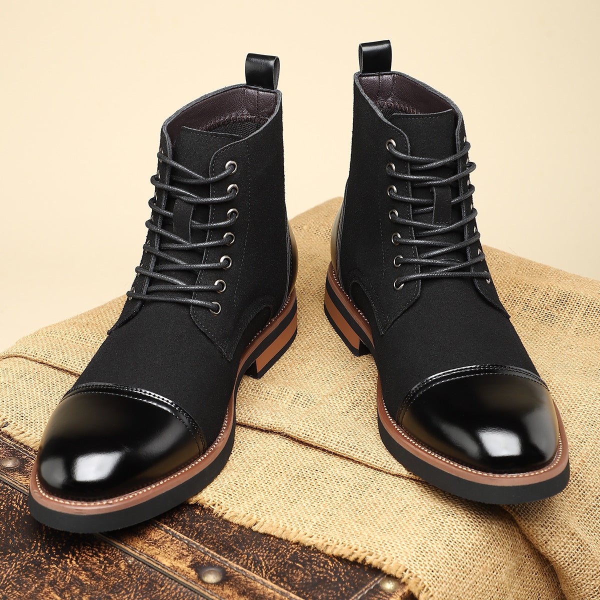 The Harrison Lace - Up Boot - Black - 6