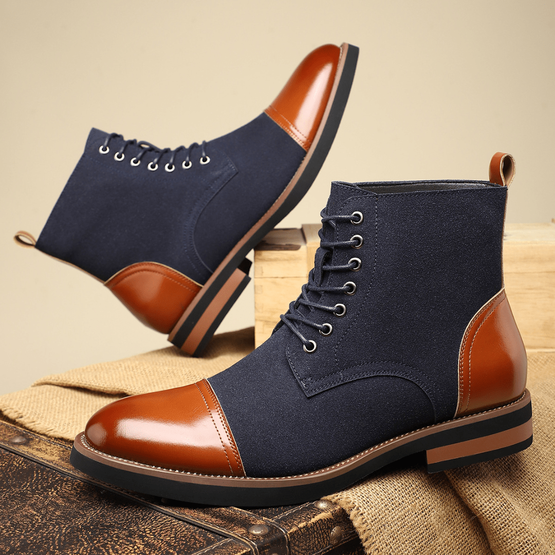 The Harrison Lace - Up Boot - Navy - 6