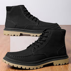 The Harrison Leather Boot - Midnight Black - 6.5