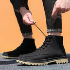 The Harrison Leather Boot - Midnight Black - 6.5