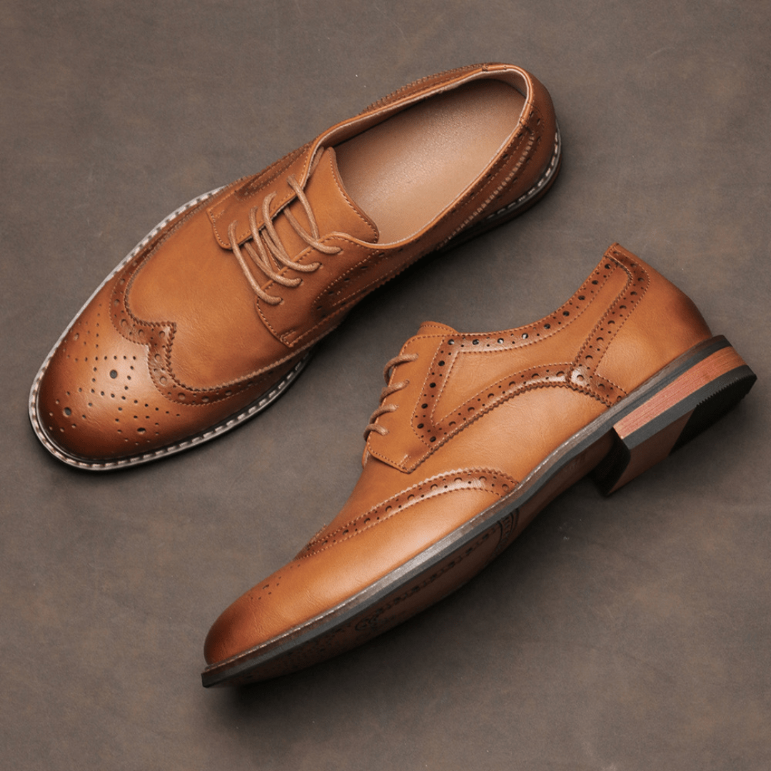 The Harwick Leather Derby - Brown - 7