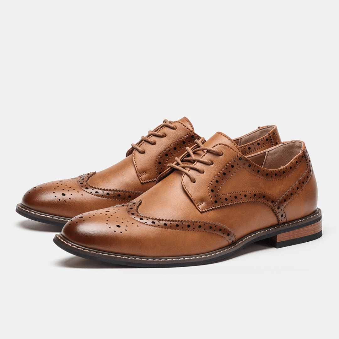 The Harwick Leather Derby - Brown - 7