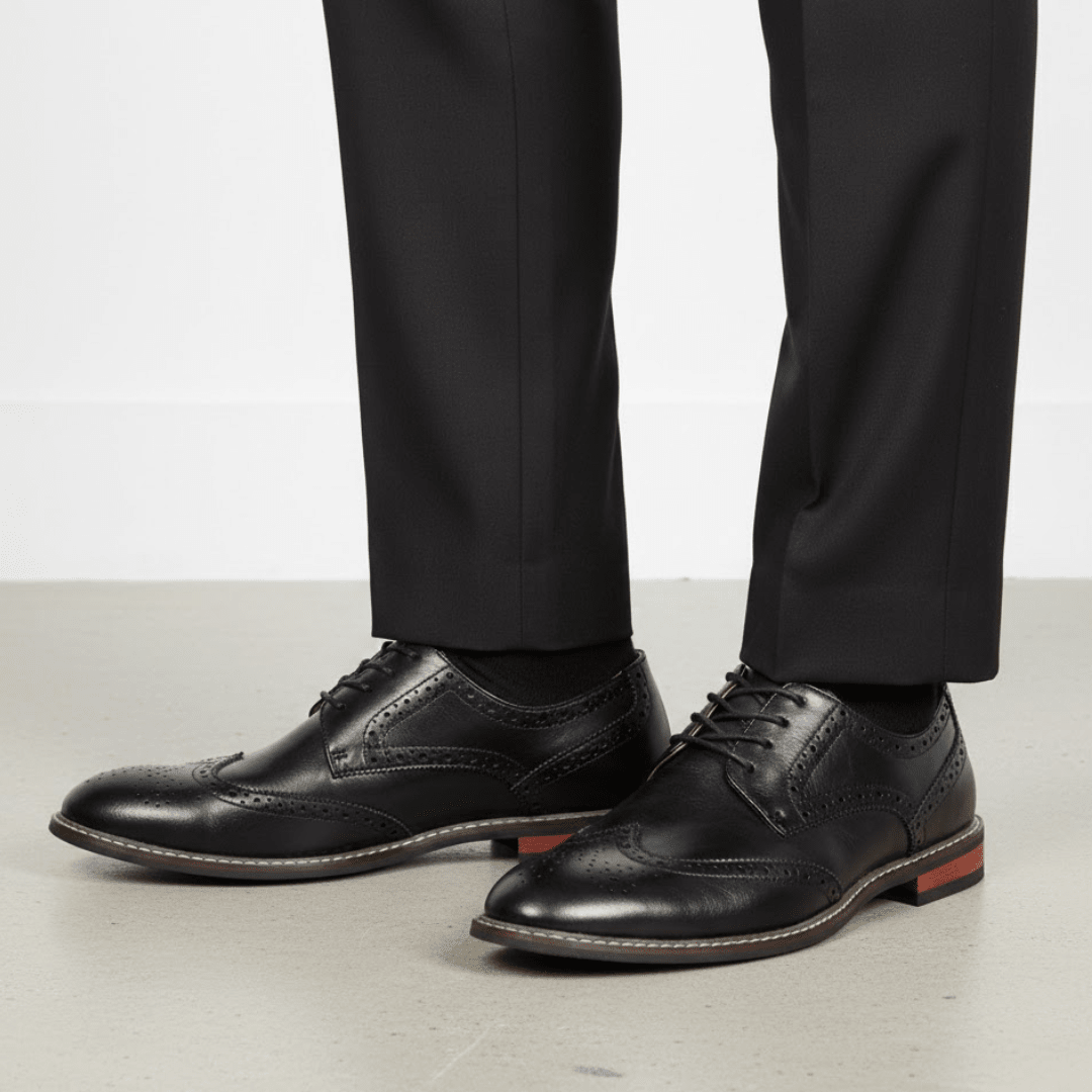 The Harwick Leather Derby - Black - 7