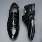 The Hawke Brogue Derby - Black - 5.5