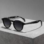 The Hawkins Round Frames - Black Marble - 