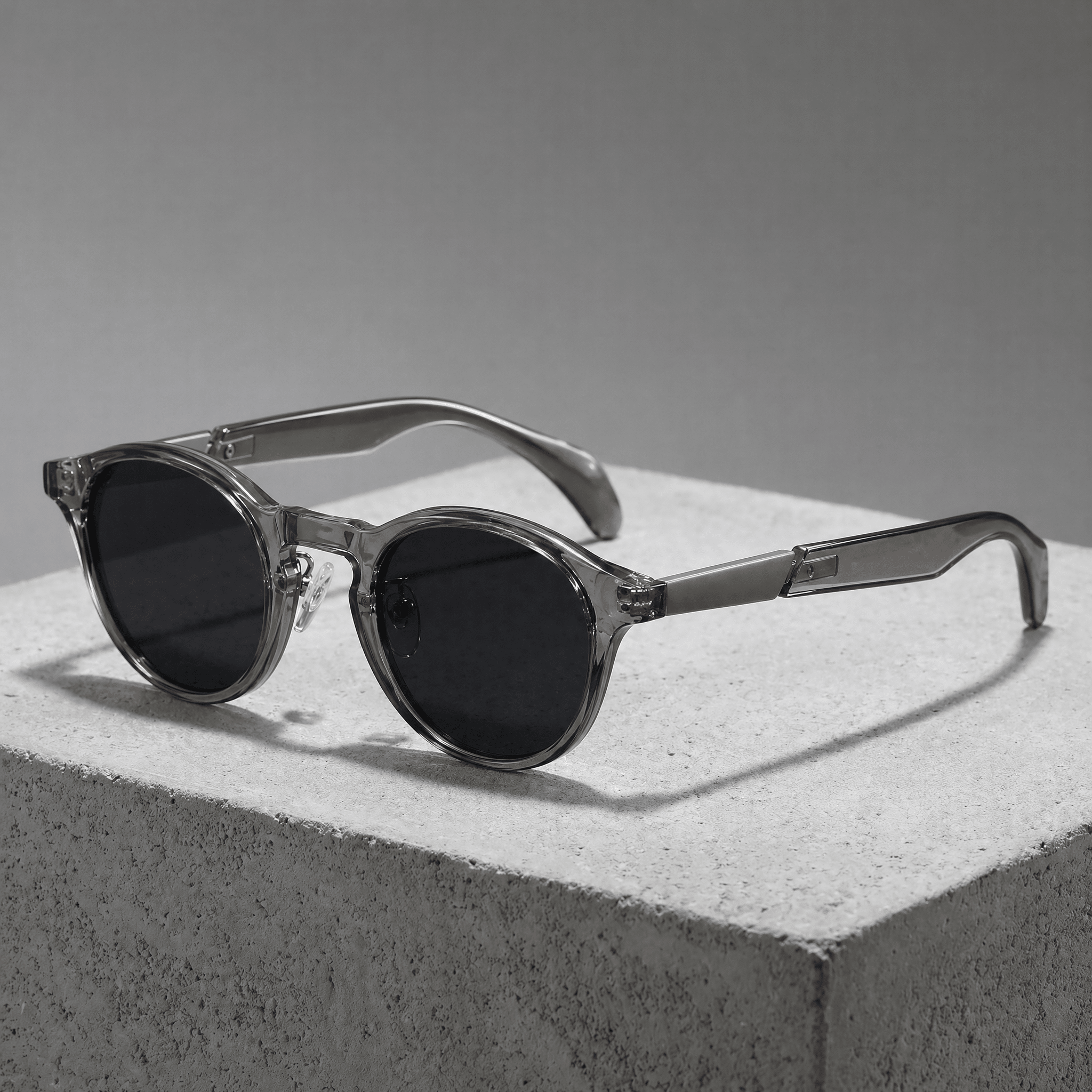 The Hawkins Round Frames - Steel Grey - 