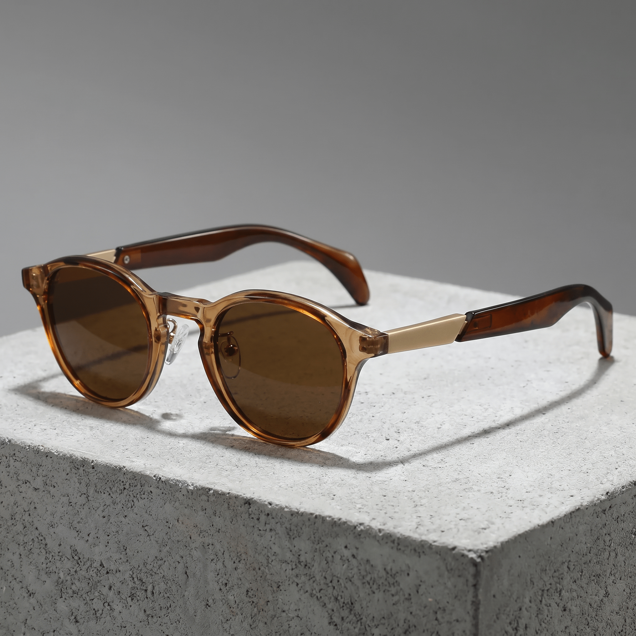 The Hawkins Round Frames - Amber Fade - 
