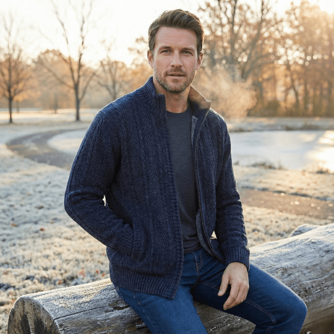 The Hearthstone Zip Knit - Greyson Vale