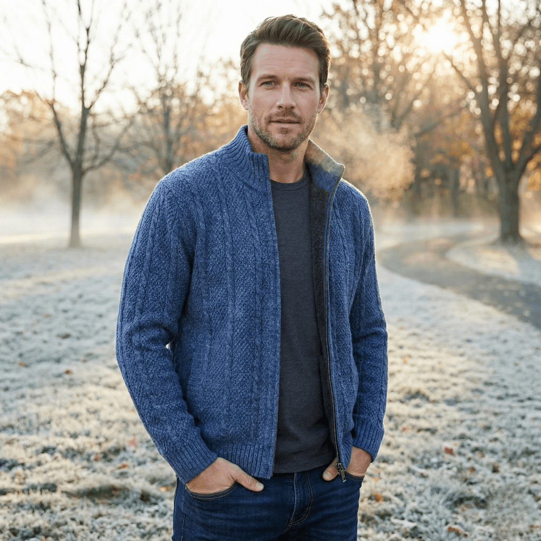 The Hearthstone Zip Knit - Greyson Vale