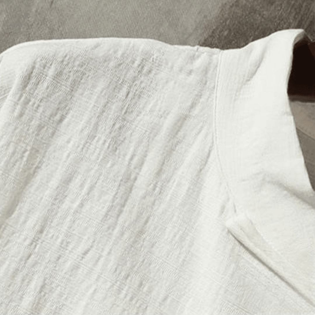 The Kyoto Linen Overshirt - White - XS